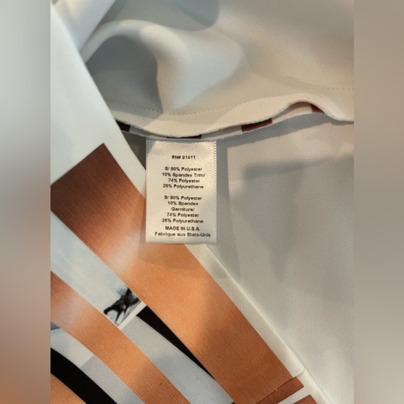 Clover Canyon Neoprene Digital Print Sheath Dress Medium Excellent Condition - Picture 13 of 15